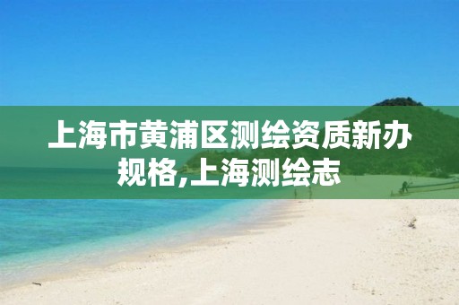 上海市黃浦區測繪資質新辦規格,上海測繪志