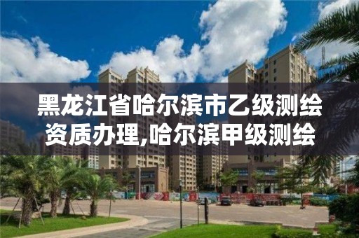 黑龍江省哈爾濱市乙級測繪資質辦理,哈爾濱甲級測繪公司