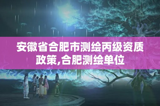 安徽省合肥市測繪丙級資質(zhì)政策,合肥測繪單位