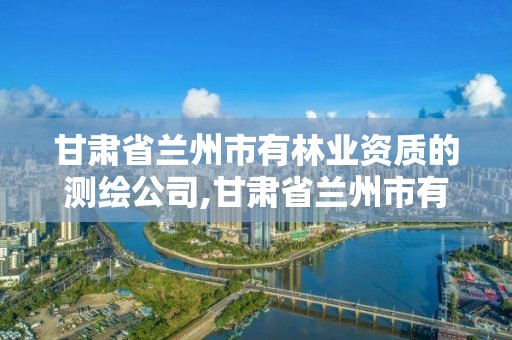 甘肅省蘭州市有林業資質的測繪公司,甘肅省蘭州市有林業資質的測繪公司嗎。