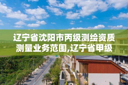 遼寧省沈陽市丙級測繪資質測量業務范圍,遼寧省甲級測繪單位。