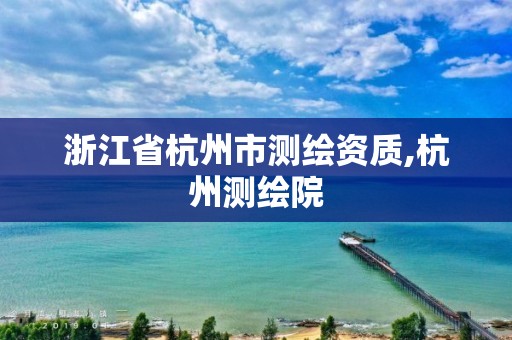 浙江省杭州市測繪資質,杭州測繪院