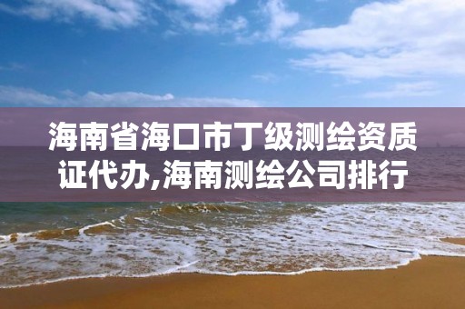 海南省海口市丁級測繪資質(zhì)證代辦,海南測繪公司排行榜