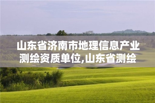 山東省濟南市地理信息產業測繪資質單位,山東省測繪地理信息行業協會。