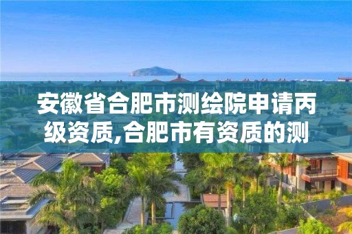 安徽省合肥市測(cè)繪院申請(qǐng)丙級(jí)資質(zhì),合肥市有資質(zhì)的測(cè)繪公司