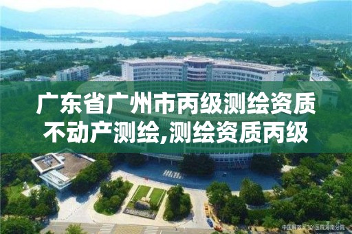 廣東省廣州市丙級測繪資質不動產測繪,測繪資質丙級什么意思