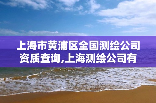 上海市黃浦區全國測繪公司資質查詢,上海測繪公司有哪幾家