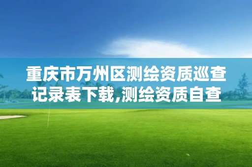 重慶市萬州區測繪資質巡查記錄表下載,測繪資質自查情況表如何填寫