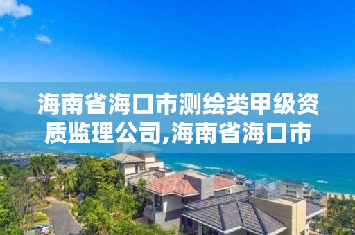 海南省海口市測繪類甲級資質(zhì)監(jiān)理公司,海南省海口市測繪類甲級資質(zhì)監(jiān)理公司有哪些。