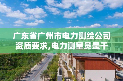 廣東省廣州市電力測繪公司資質要求,電力測量員是干什么的