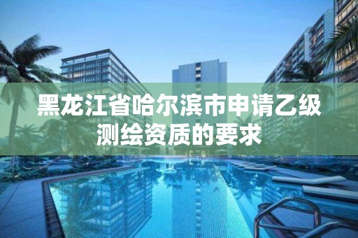 黑龍江省哈爾濱市申請乙級測繪資質的要求