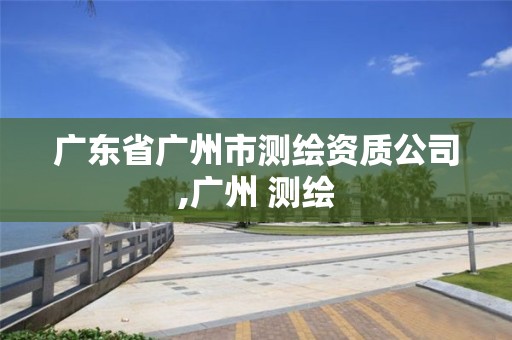 廣東省廣州市測繪資質公司,廣州 測繪