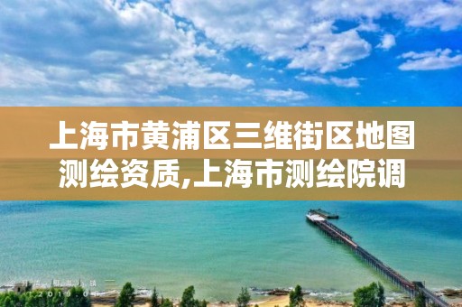 上海市黃浦區三維街區地圖測繪資質,上海市測繪院調取地形圖。