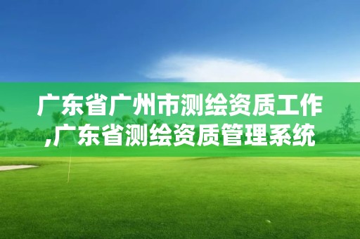 廣東省廣州市測繪資質工作,廣東省測繪資質管理系統