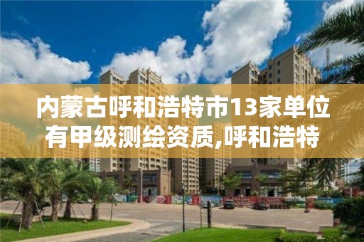 內蒙古呼和浩特市13家單位有甲級測繪資質,呼和浩特市測繪局地址。