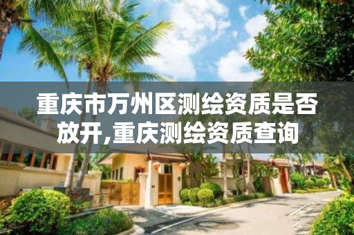 重慶市萬州區測繪資質是否放開,重慶測繪資質查詢