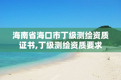 海南省海口市丁級測繪資質證書,丁級測繪資質要求