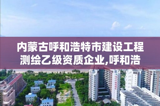 內蒙古呼和浩特市建設工程測繪乙級資質企業,呼和浩特市勘察測繪研究院