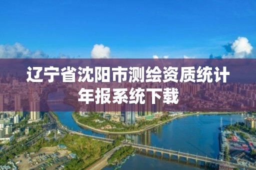 遼寧省沈陽市測繪資質(zhì)統(tǒng)計年報系統(tǒng)下載