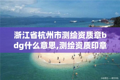 浙江省杭州市測繪資質章bdg什么意思,測繪資質印章。