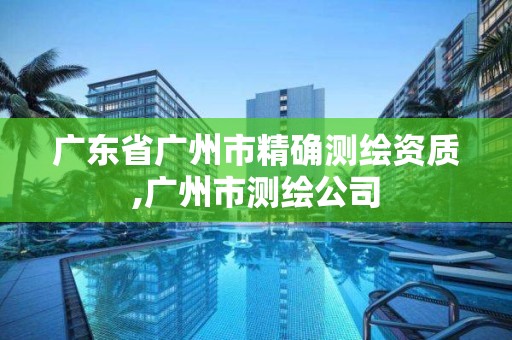 廣東省廣州市精確測繪資質,廣州市測繪公司