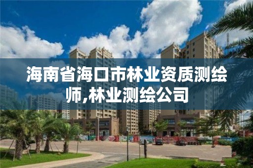 海南省海口市林業資質測繪師,林業測繪公司