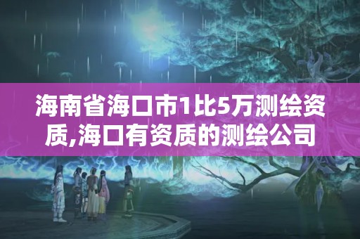 海南省海口市1比5萬測繪資質,海口有資質的測繪公司