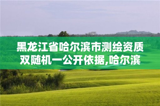 黑龍江省哈爾濱市測繪資質(zhì)雙隨機(jī)一公開依據(jù),哈爾濱測繪公司電話。