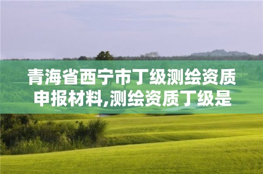 青海省西寧市丁級測繪資質申報材料,測繪資質丁級是什么意思。