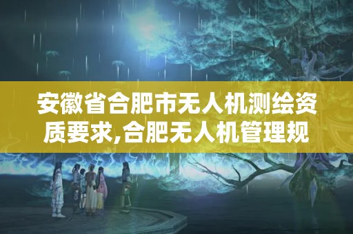 安徽省合肥市無人機測繪資質要求,合肥無人機管理規定