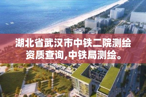 湖北省武漢市中鐵二院測繪資質查詢,中鐵局測繪。