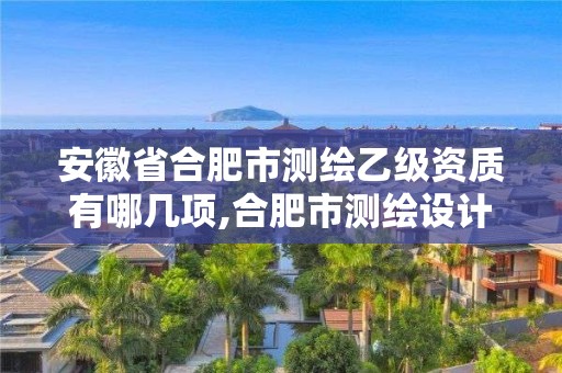 安徽省合肥市測繪乙級資質有哪幾項,合肥市測繪設計院