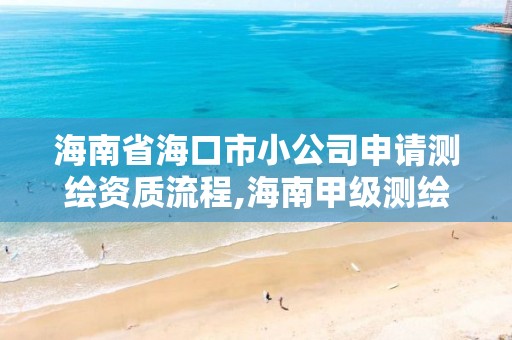 海南省海口市小公司申請測繪資質流程,海南甲級測繪資質單位。