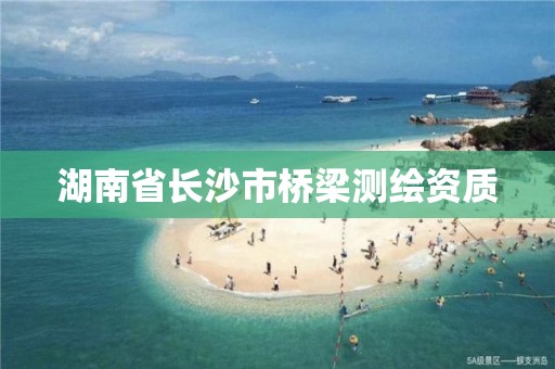 湖南省長沙市橋梁測繪資質