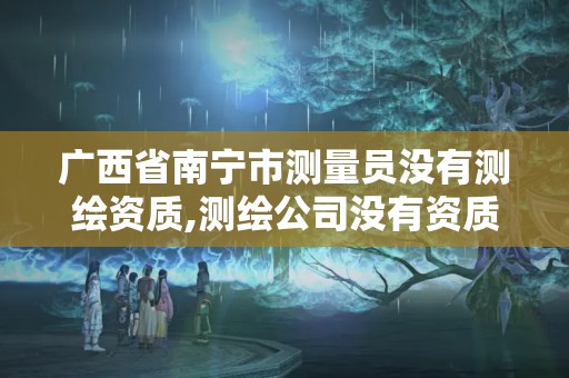 廣西省南寧市測量員沒有測繪資質,測繪公司沒有資質可以開展業務嗎。