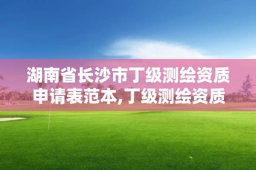 湖南省長(zhǎng)沙市丁級(jí)測(cè)繪資質(zhì)申請(qǐng)表范本,丁級(jí)測(cè)繪資質(zhì)要求。