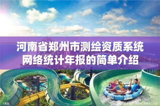 河南省鄭州市測繪資質系統網絡統計年報的簡單介紹