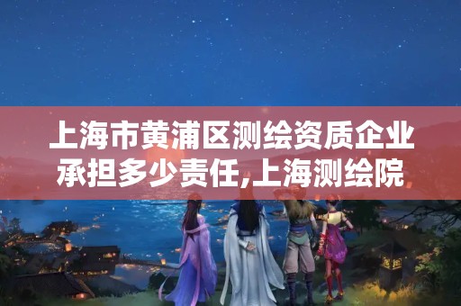 上海市黃浦區測繪資質企業承擔多少責任,上海測繪院上級單位。