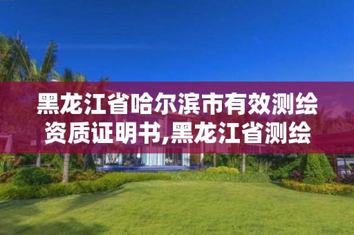 黑龍江省哈爾濱市有效測繪資質(zhì)證明書,黑龍江省測繪資質(zhì)延期通知。