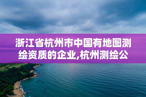 浙江省杭州市中國有地圖測繪資質的企業,杭州測繪公司有哪幾家。