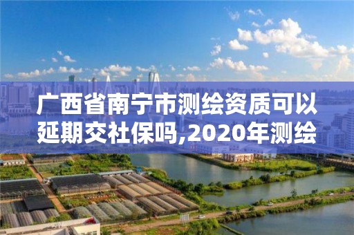 廣西省南寧市測繪資質可以延期交社保嗎,2020年測繪資質證書延期。