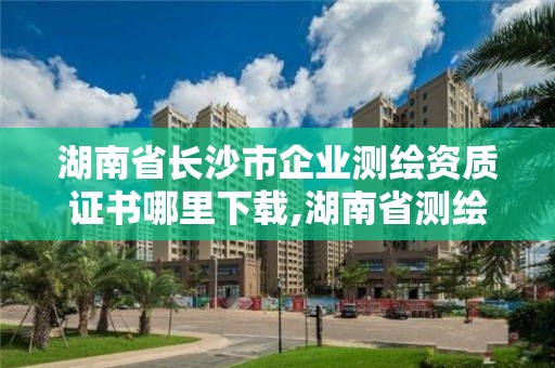 湖南省長沙市企業測繪資質證書哪里下載,湖南省測繪資質查詢。