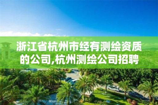 浙江省杭州市經有測繪資質的公司,杭州測繪公司招聘信息。