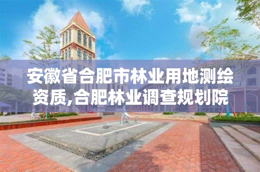 安徽省合肥市林業(yè)用地測繪資質(zhì),合肥林業(yè)調(diào)查規(guī)劃院。