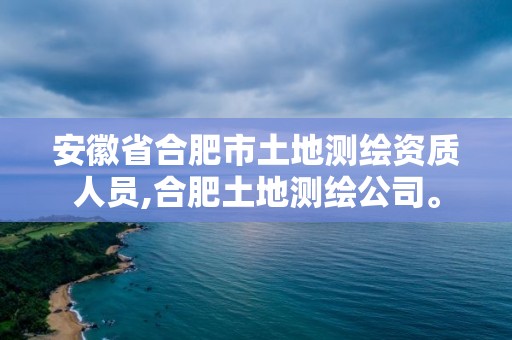 安徽省合肥市土地測繪資質人員,合肥土地測繪公司。