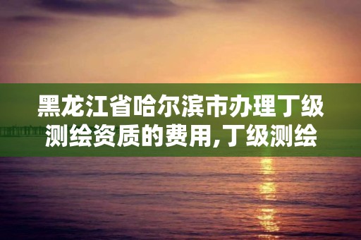 黑龍江省哈爾濱市辦理丁級測繪資質的費用,丁級測繪資質申請需要什么儀器。