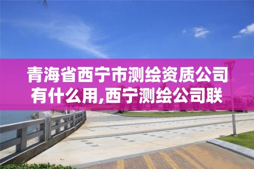 青海省西寧市測繪資質公司有什么用,西寧測繪公司聯系方式。