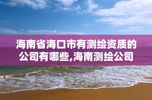 海南省海口市有測繪資質(zhì)的公司有哪些,海南測繪公司有多少家。