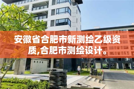 安徽省合肥市新測繪乙級資質,合肥市測繪設計。