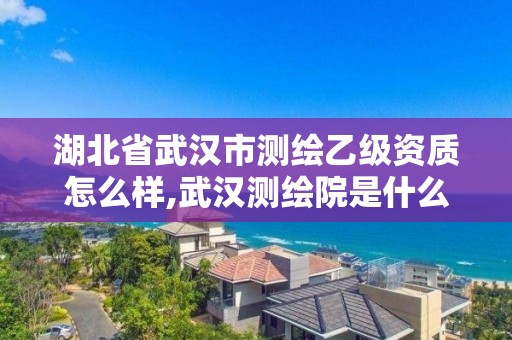 湖北省武漢市測繪乙級資質(zhì)怎么樣,武漢測繪院是什么級別。